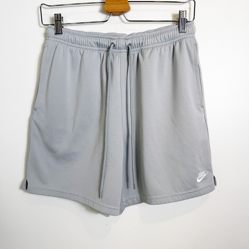 Nike Mesh Shorts Mens Small Grey FN3514-077 Sportswear Athletic Drawstring 5in